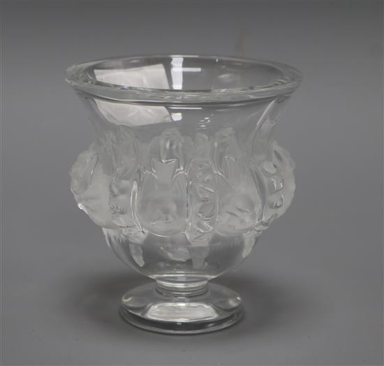 A Lalique vase height 13cm